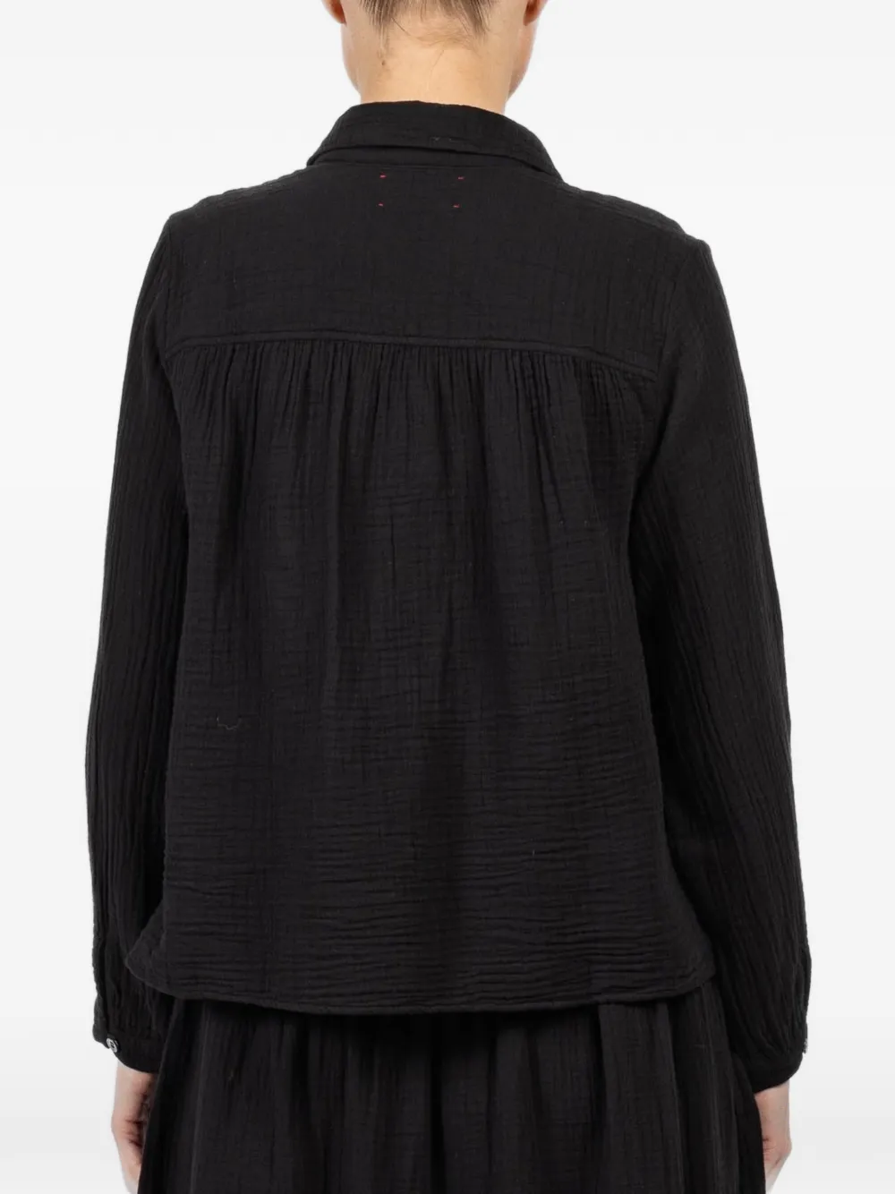 Xirena Julianne gesmockte blouse Zwart