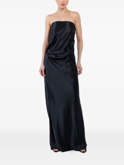 The Sei draped strapless gown