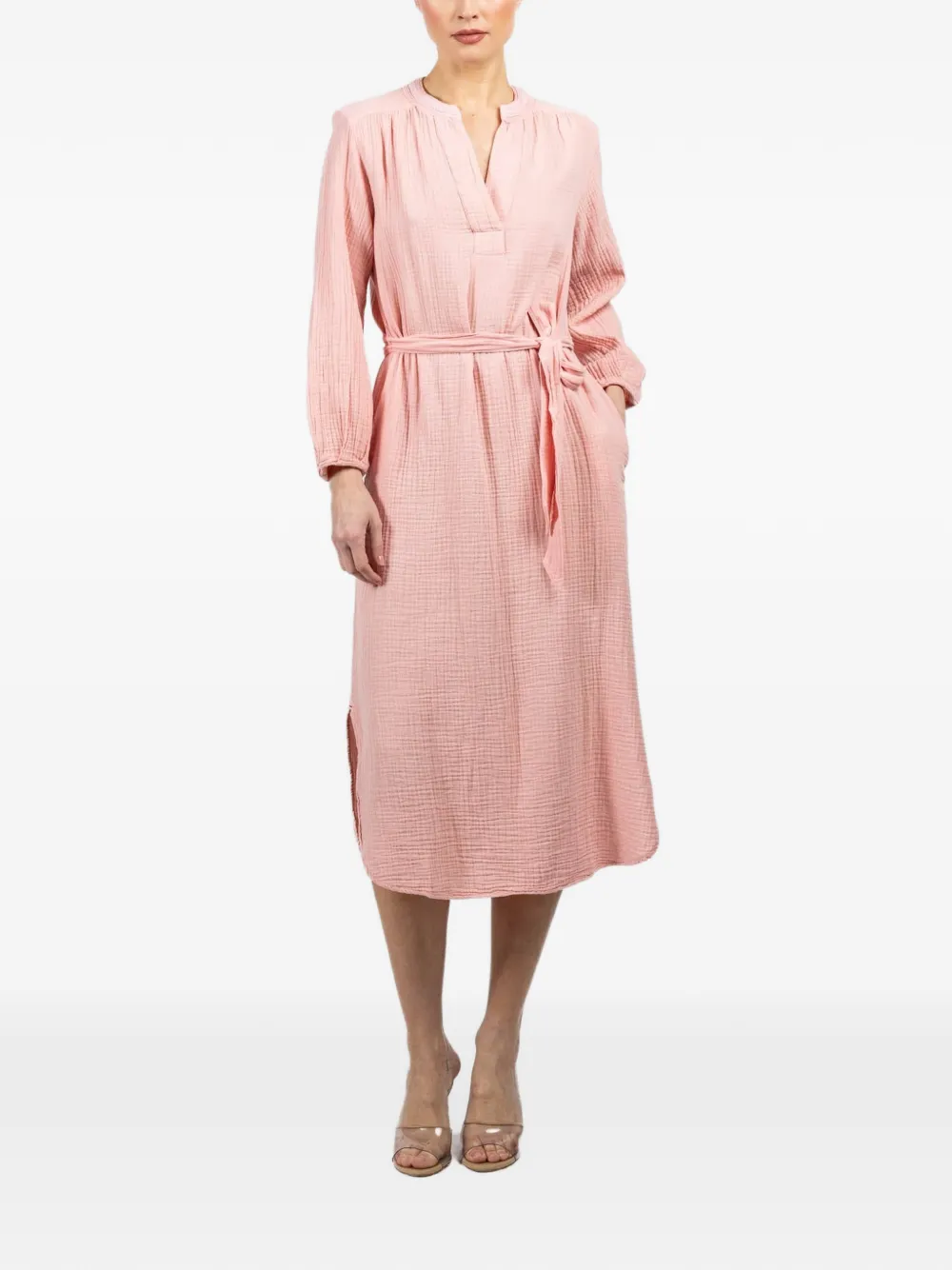 Xirena Josephine tie-waist midi dress - Rosa