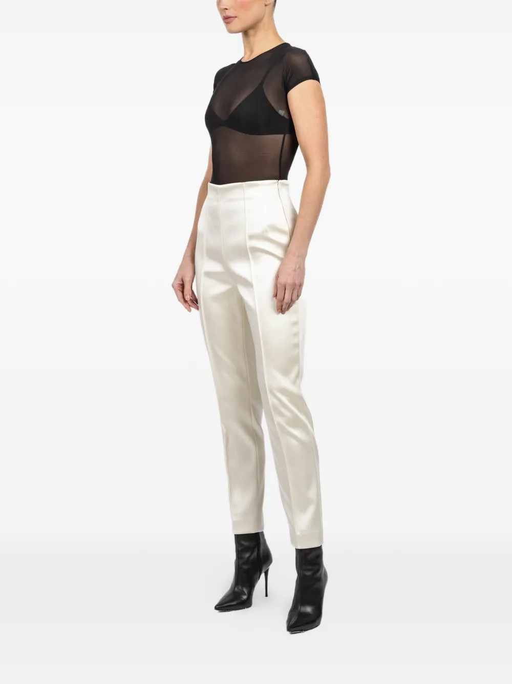 WARDROBE.NYC Broek met vlakken Beige