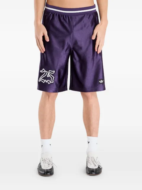 adidas number-graphic shorts