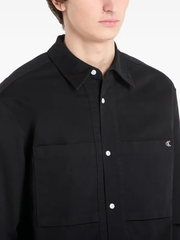 Shirt Calvin Klein Jeans Ls Cotton Twill Rela Shirt Black M Shirt Calvin Klein Jeans Ls Cotton Twill Rela Shirt Black M