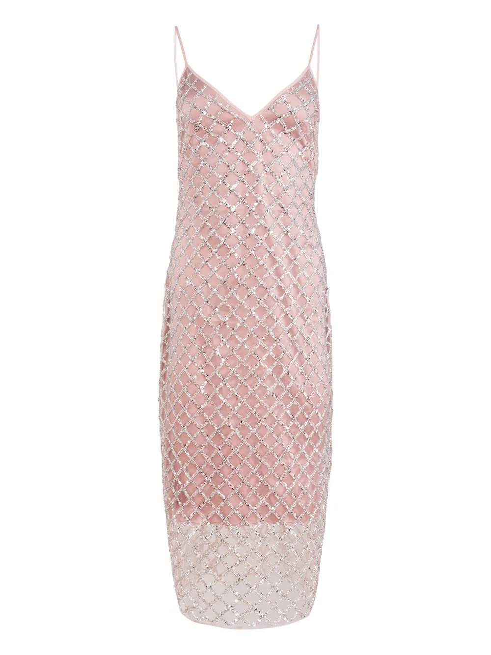 Fleur Du Mal embellished midi dress - Rosa