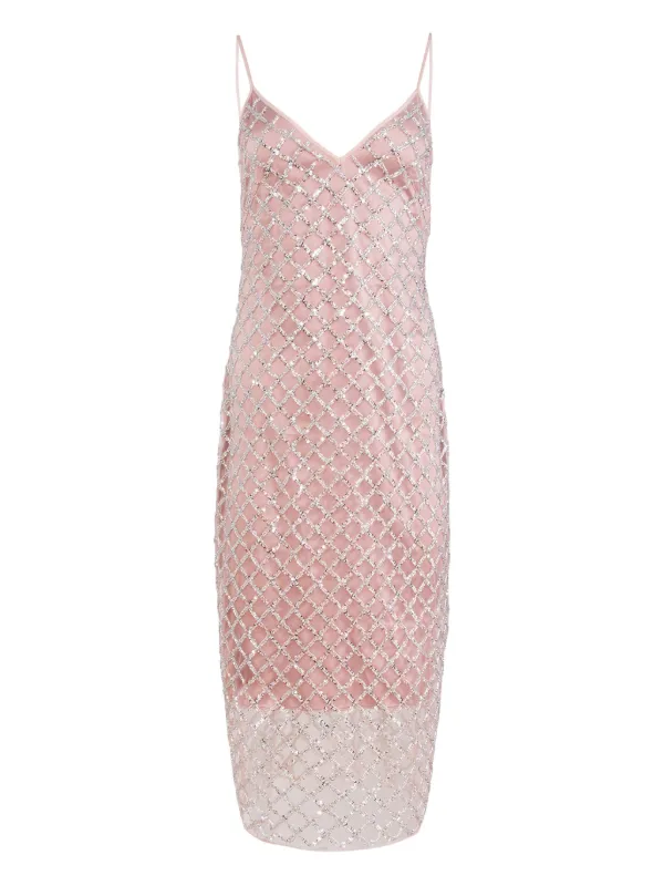 strapless open back dress A-Line Candy Pink Tulle V-Neck Wedding Guest Dress