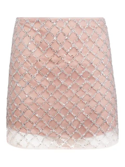 Fleur Du Mal falda corta con apliques