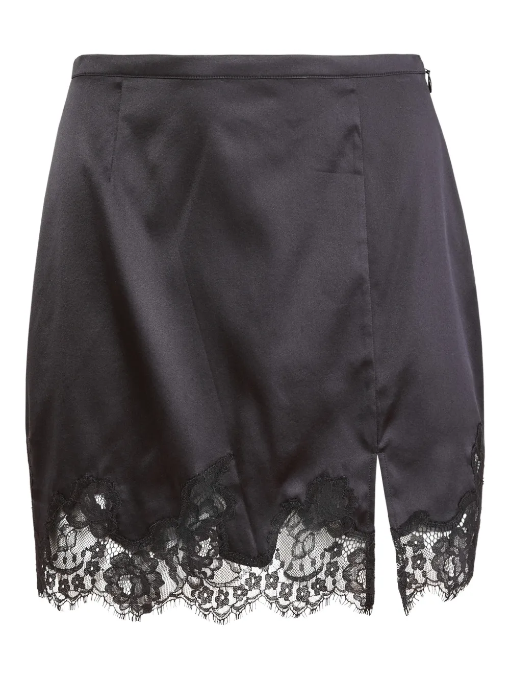 Fleur Du Mal Juliet lace slip mini skirt - Schwarz