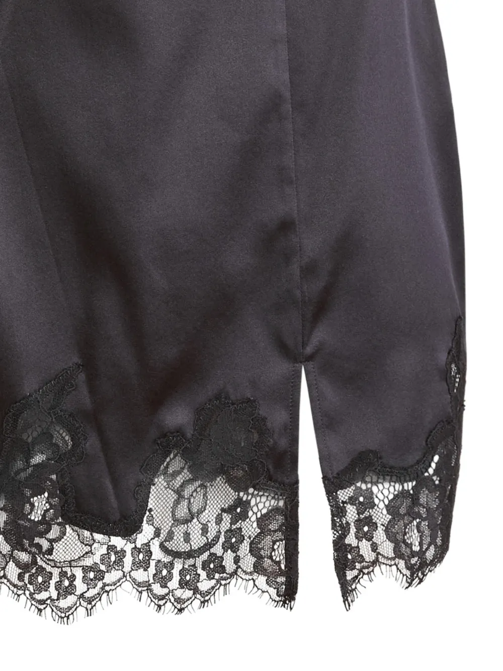 Fleur Du Mal Juliet lace slip mini skirt - Zwart
