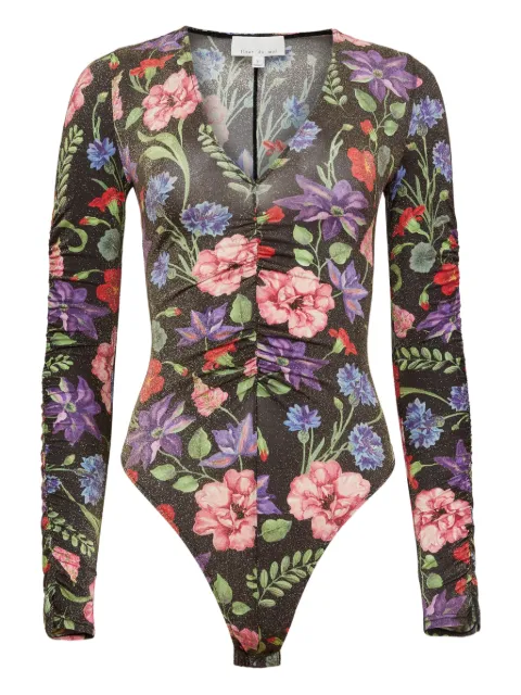 Fleur Du Mal Wildfleur bodysuit med dyb udskæring