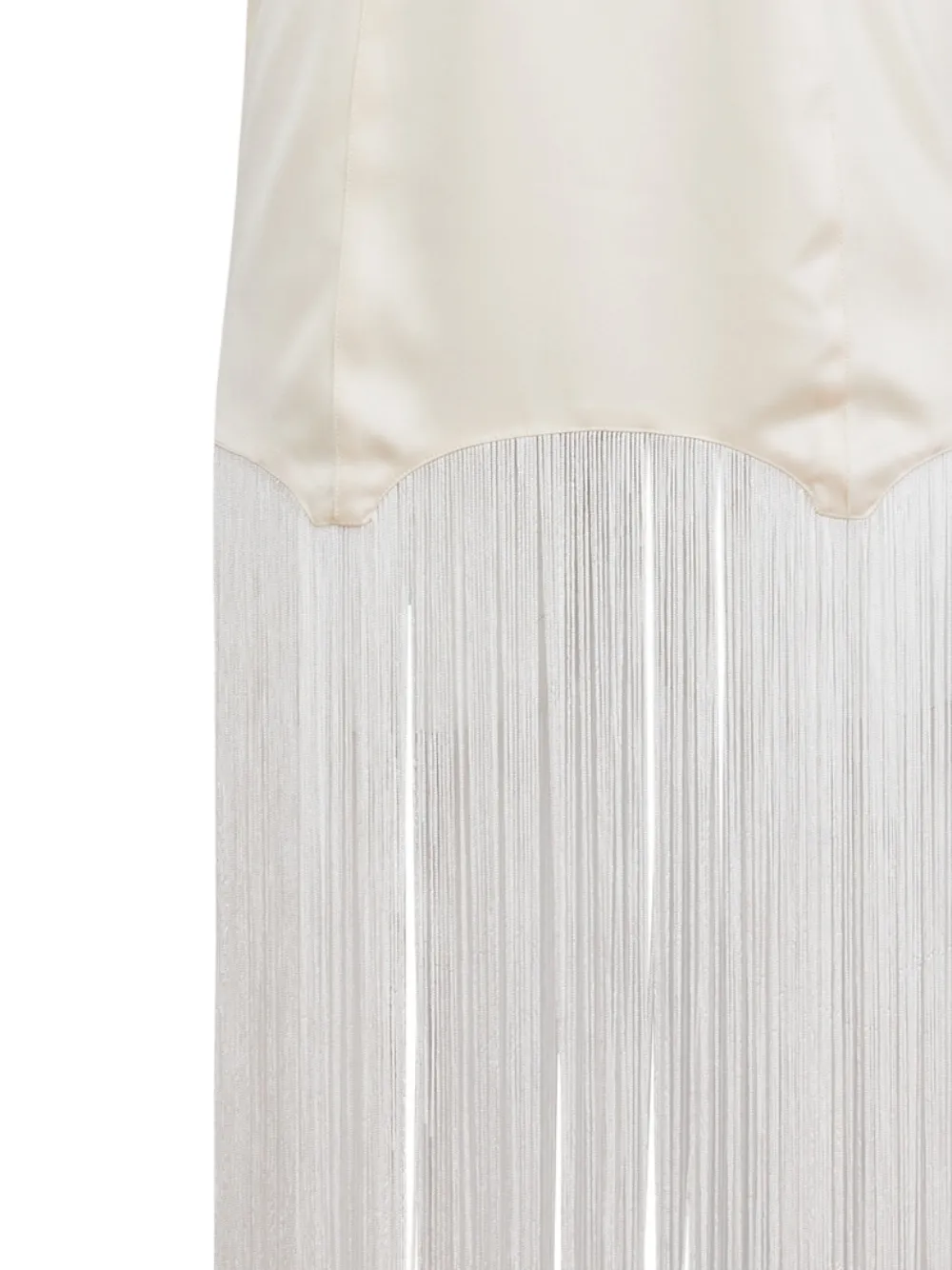 Fleur Du Mal fringe maxi dress - Beige