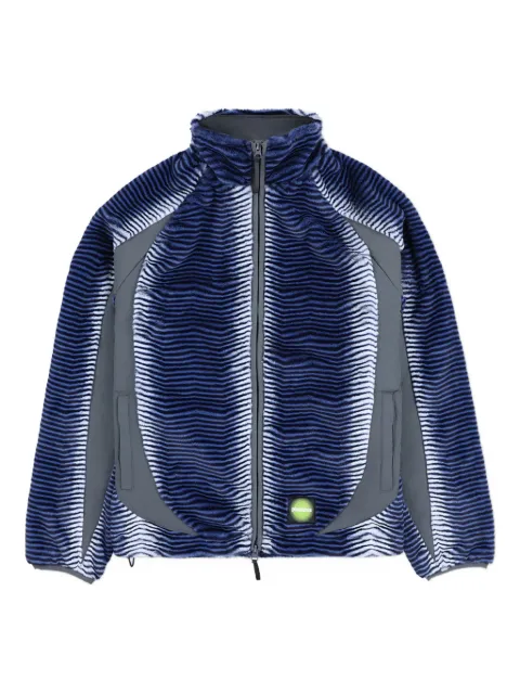 Pleasures zip-up fuzzy jacket