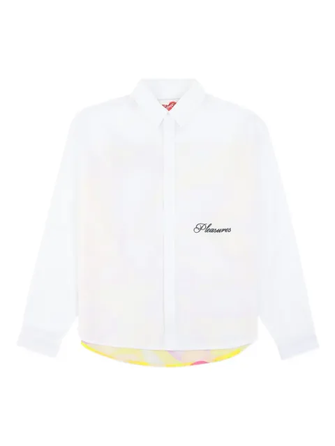 Pleasures long-sleeve button-up shirt