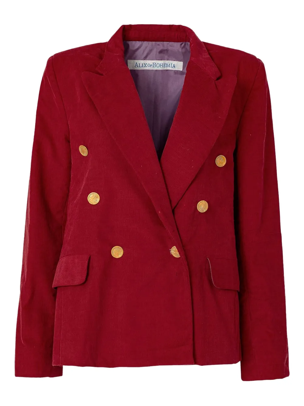 Alix of Bohemia double-breasted blazer - Rosso