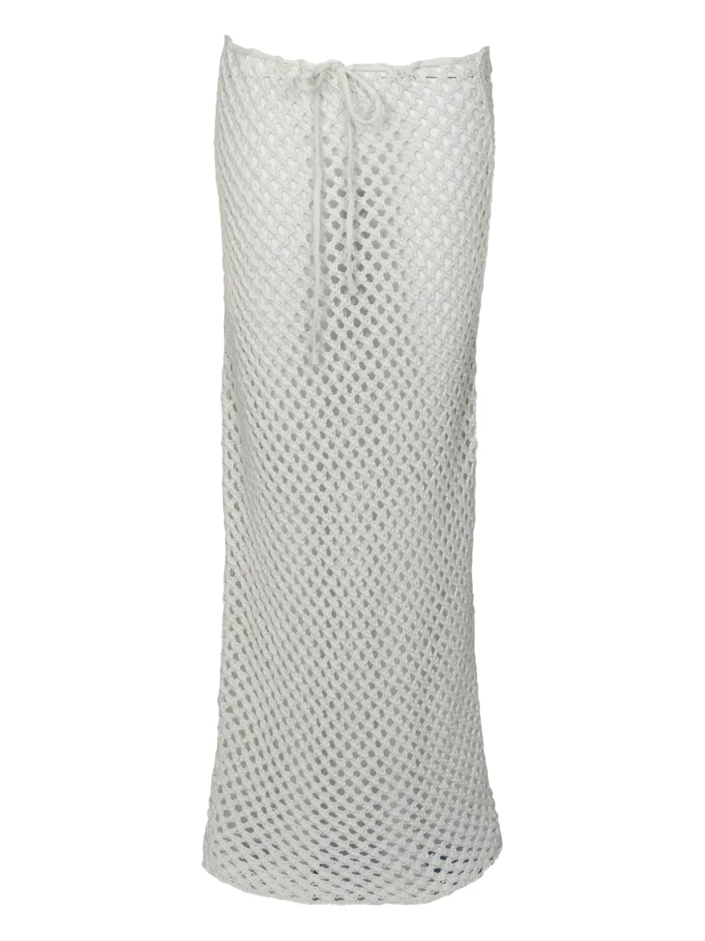 BANANHOT open-knit skirt - Bianco