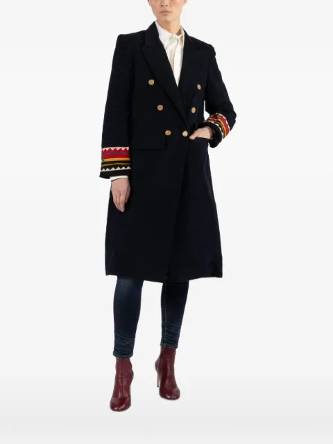 Alix of Bohemia Wade double-breasted cuff-detail coat