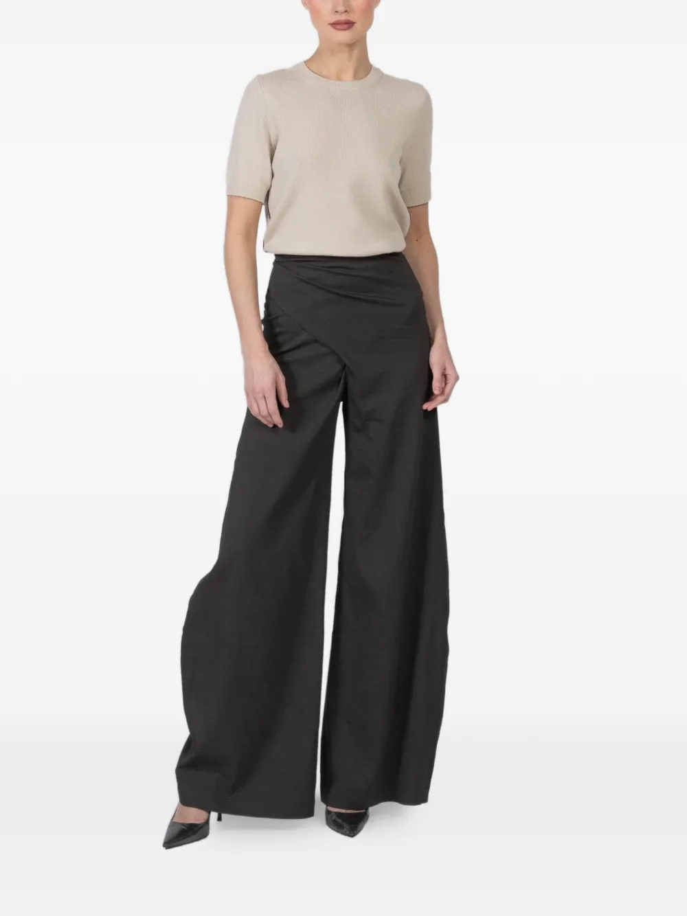 Cortana Mite tie-waist trousers - Grijs