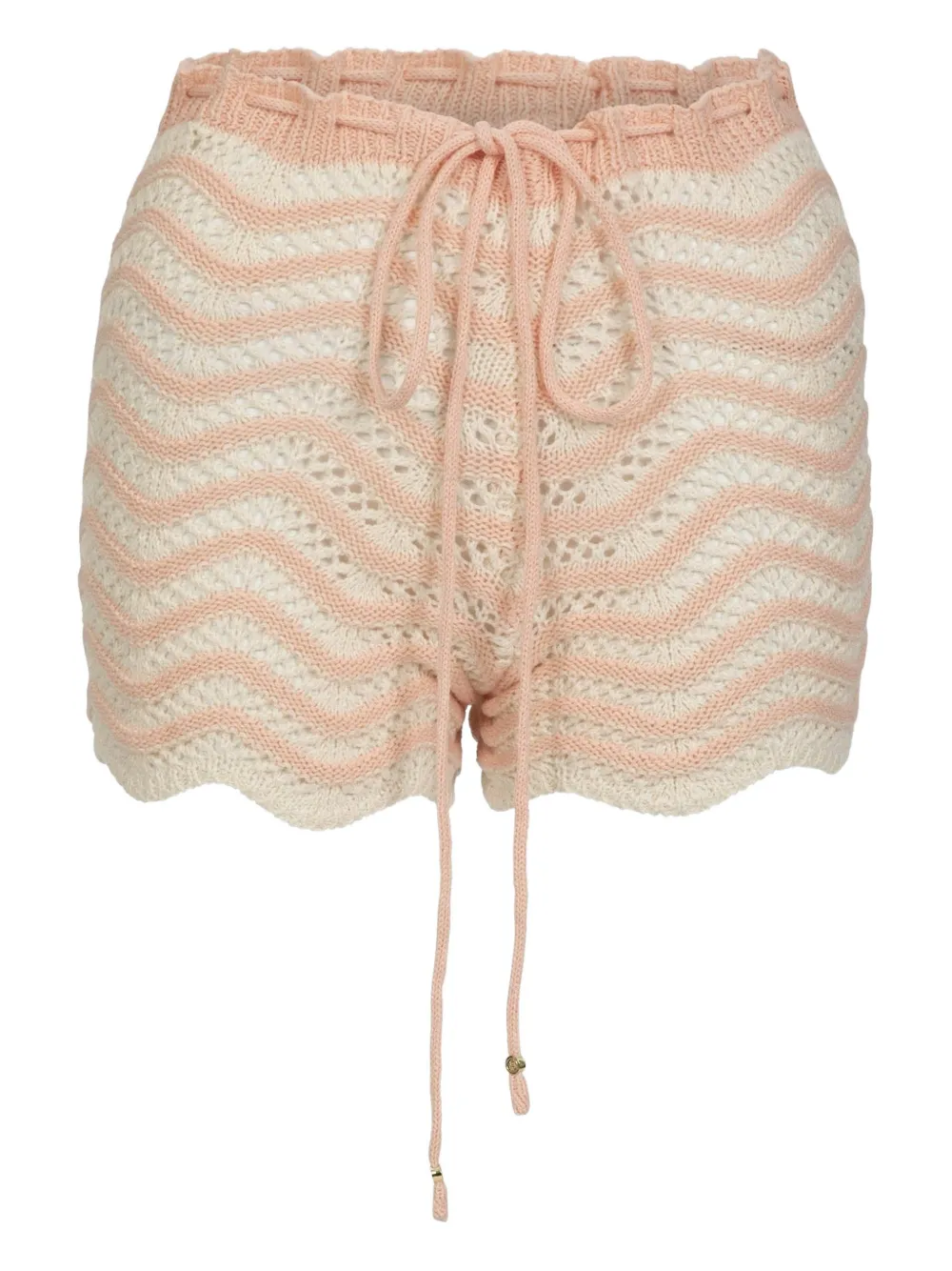 BANANHOT Mina knitted drawstring shorts - Pink