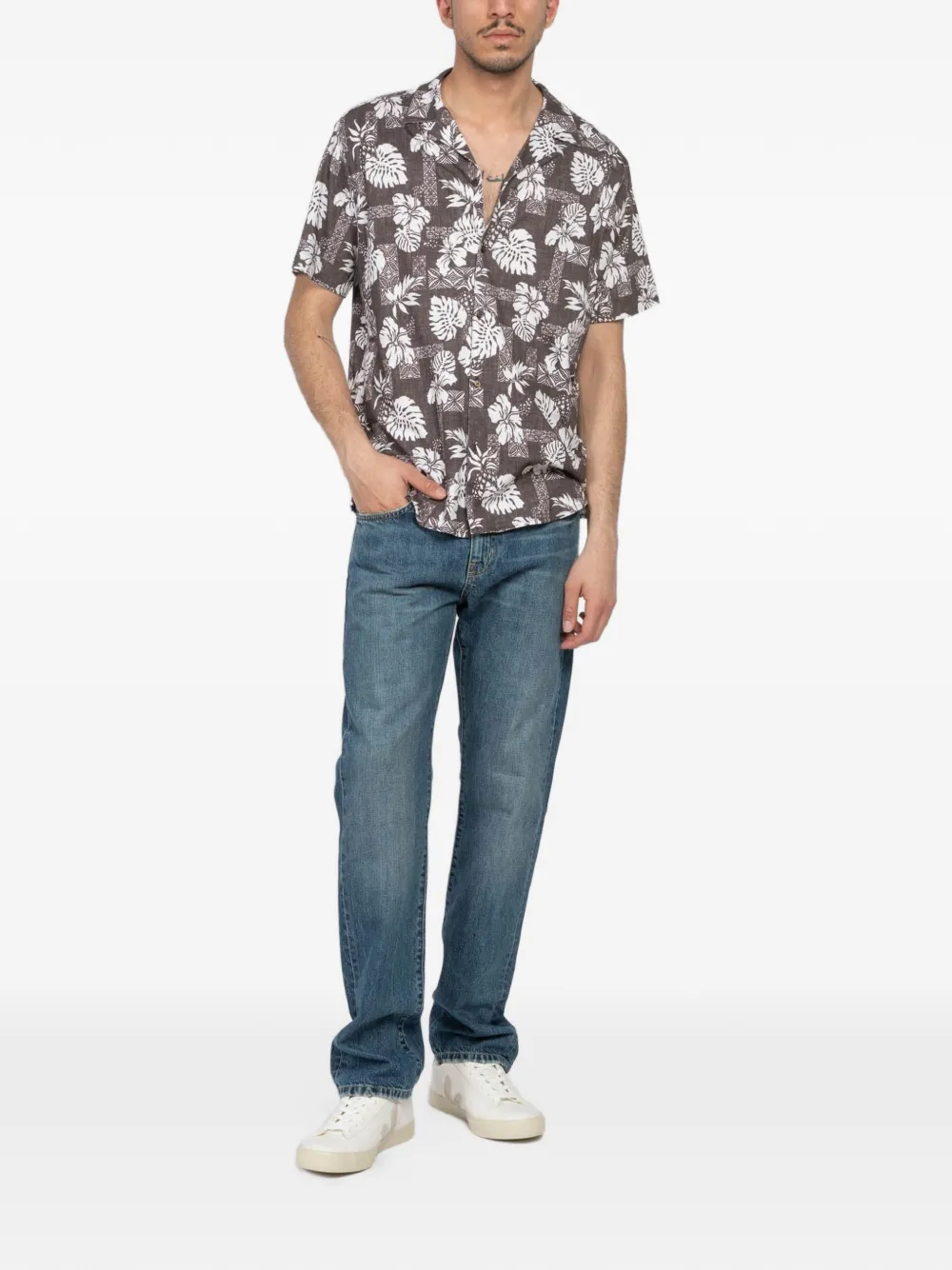 DESOTO floral-print shirt - Bruin