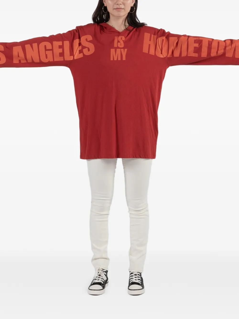 Faith Connexion hooded long-sleeve hoodie - Rood