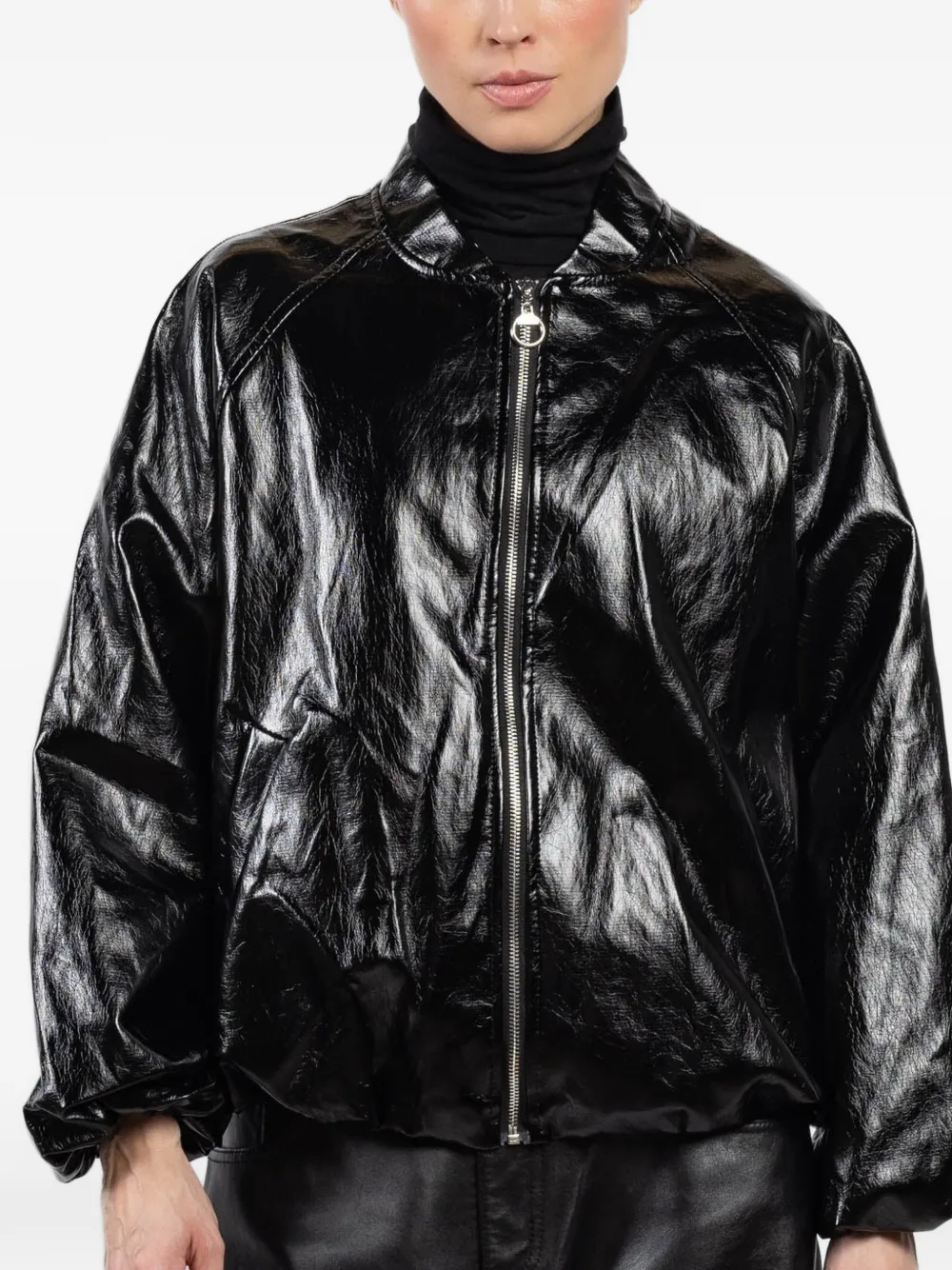 CHERRY BLUE printed jacket - Nero