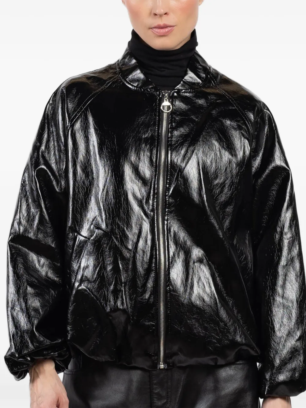 CHERRY BLUE printed jacket - Black