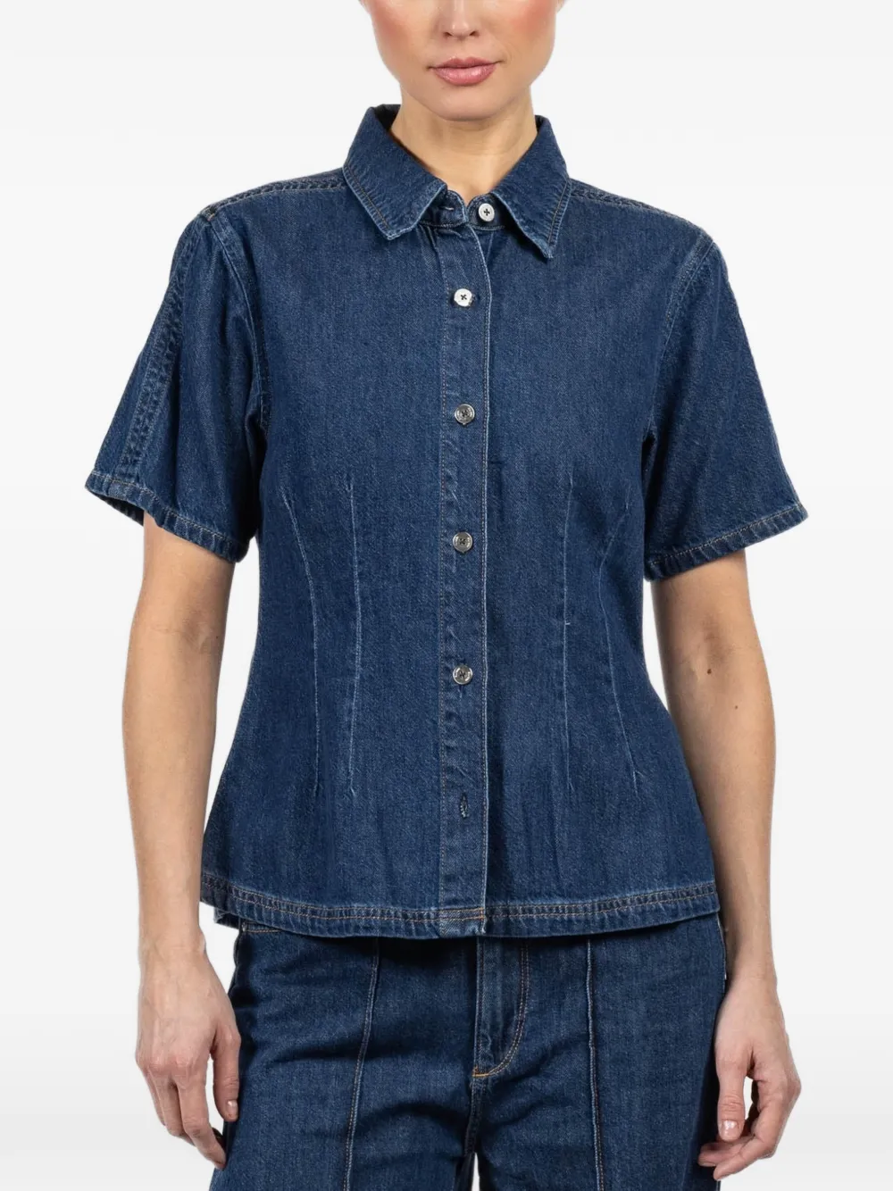 DL1961 Joice short-sleeve shirt - Blu