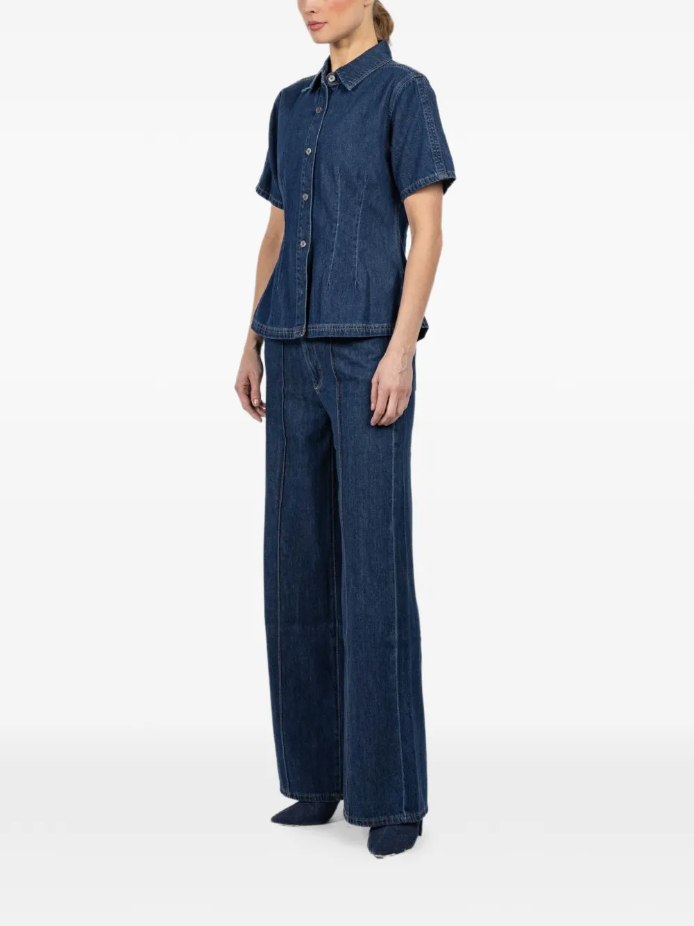  Dl1961 Joice Short-sleeve Shirt - Blue 