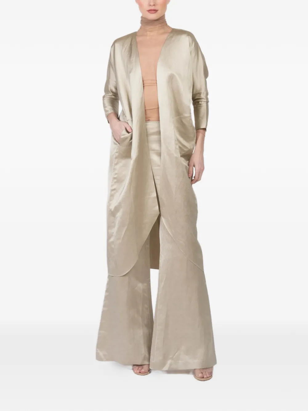 Cortana Paz longline jacket - Beige
