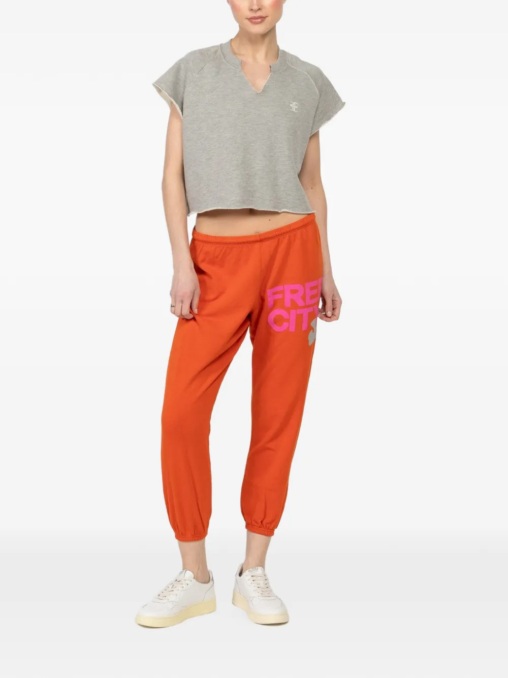 FreeCity logo-print track pants - Oranje