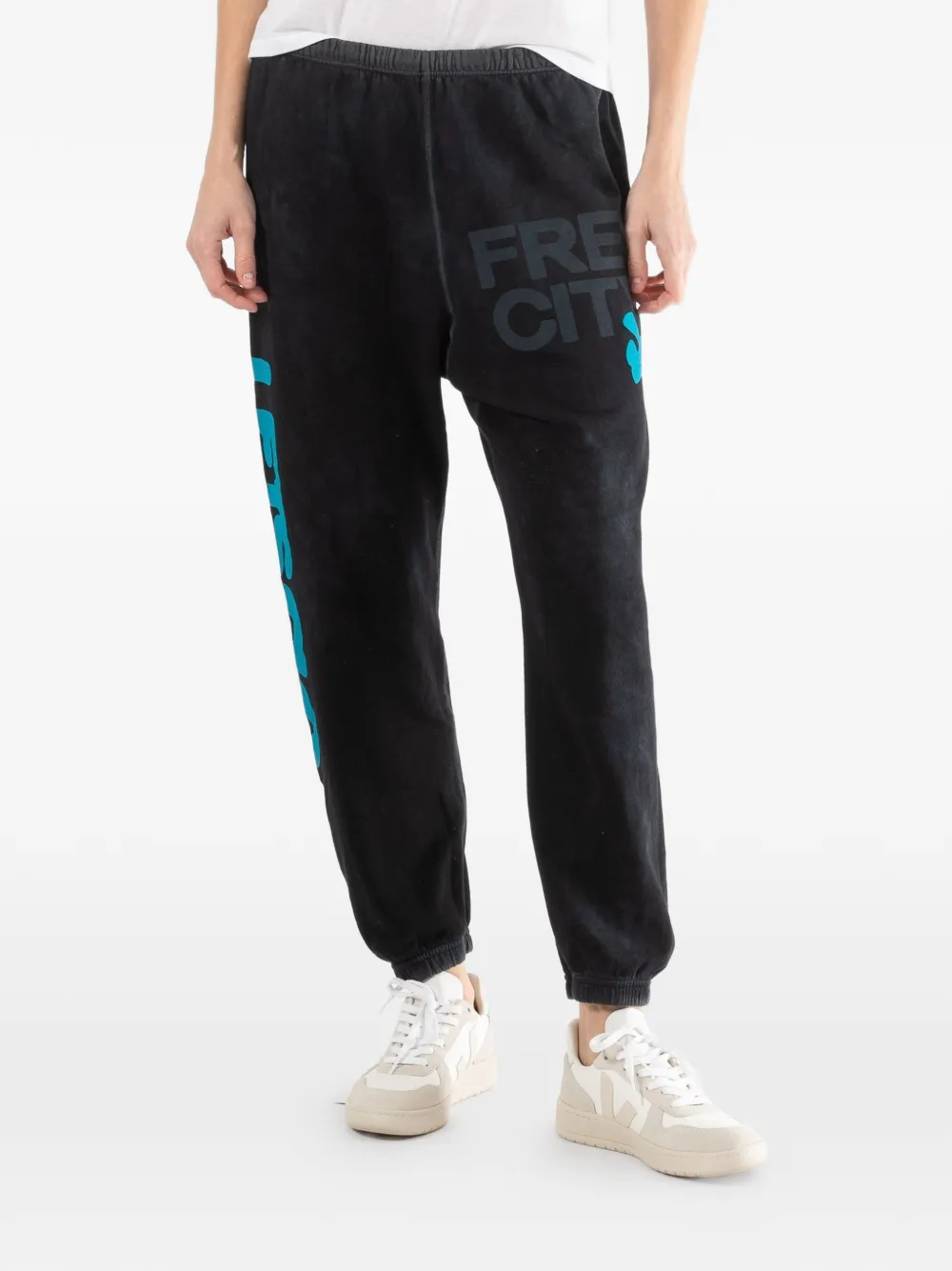 FreeCity graphic-print track pants - Nero