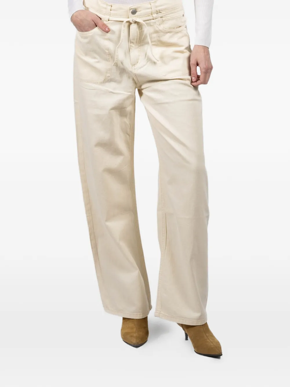 DL1961 Casie drawstring jeans - Toni neutri