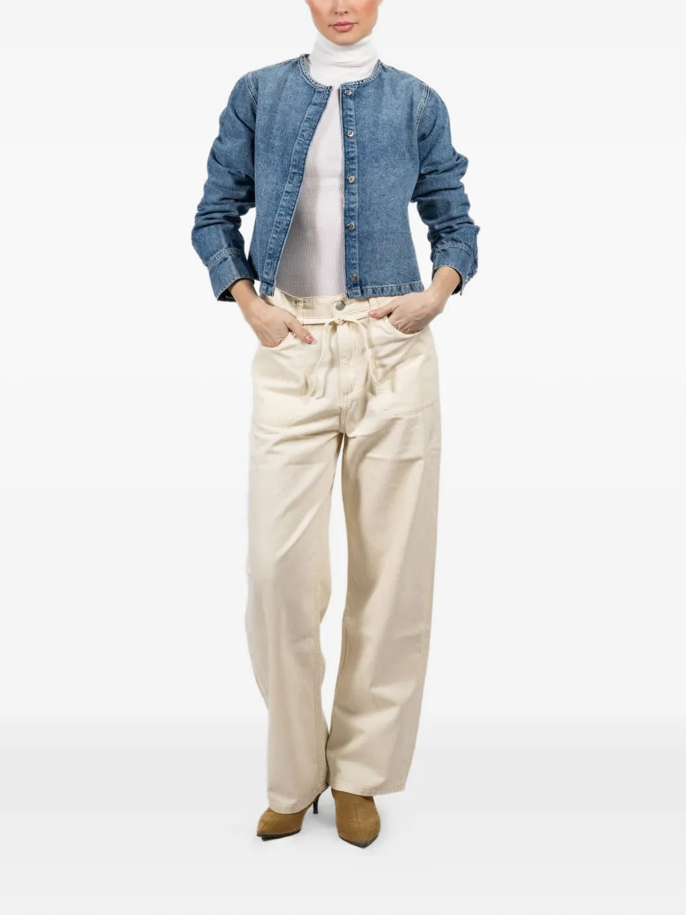 DL1961 Casie drawstring jeans - Beige