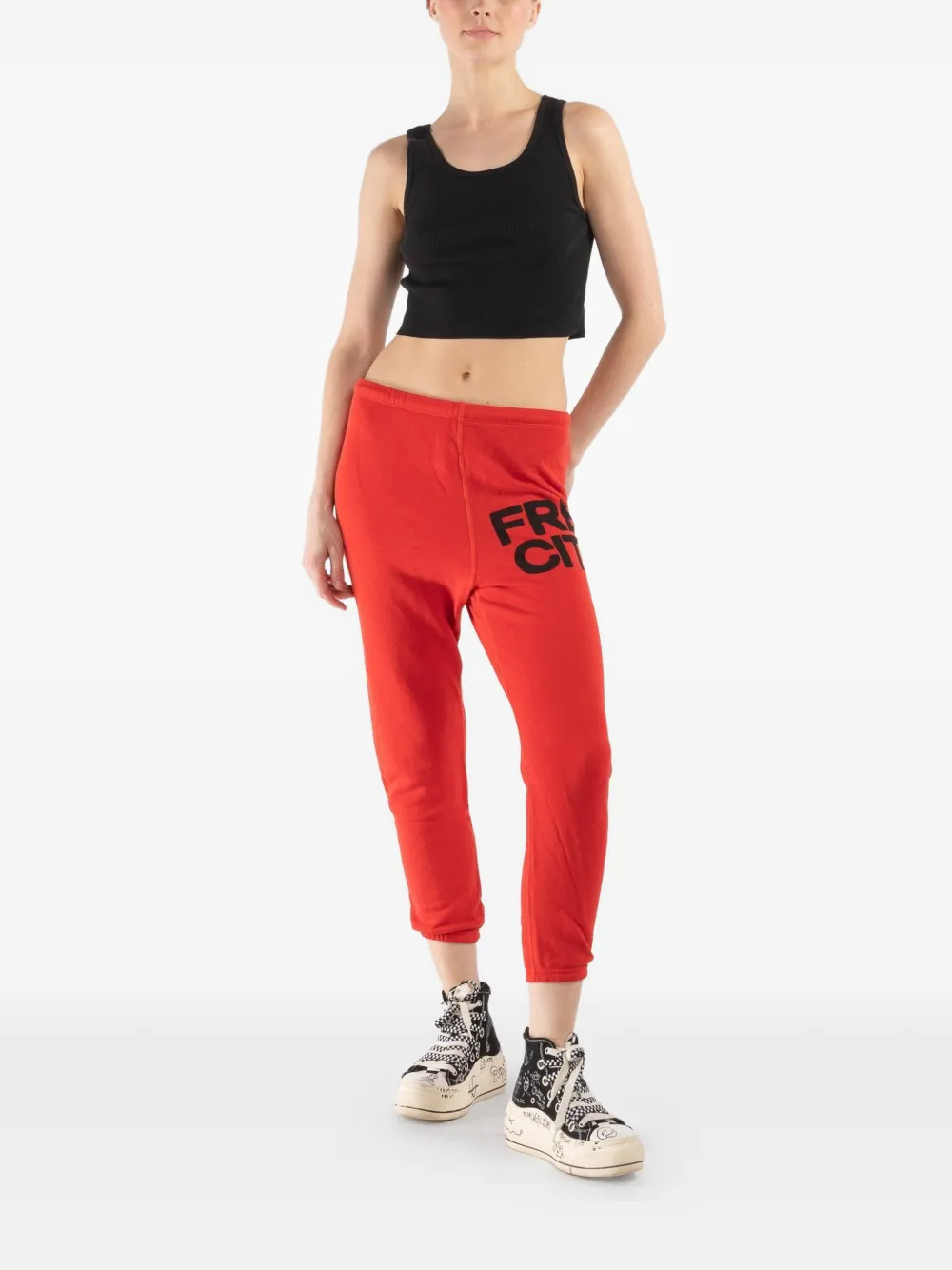 FreeCity logo track pants - Rood