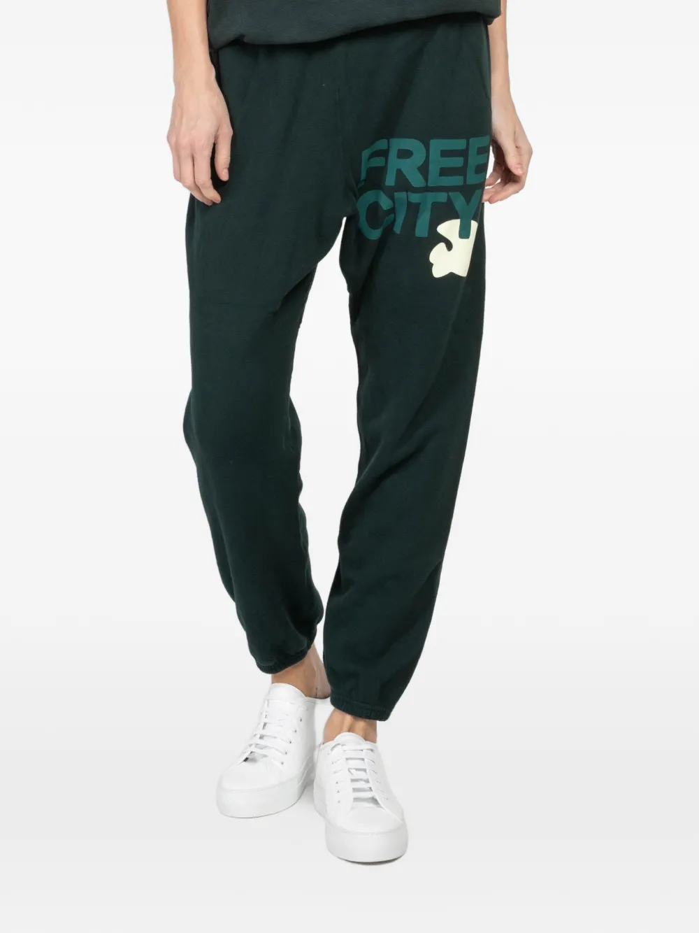 FreeCity logo-print track pants - Verde