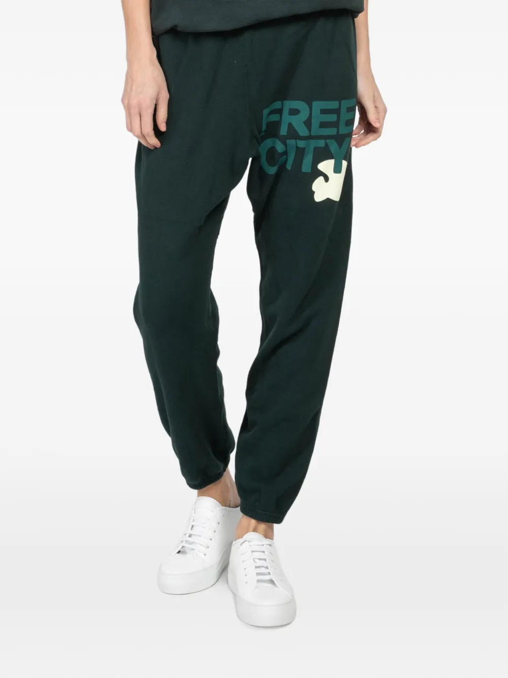 FreeCity logo-print track pants - Verde