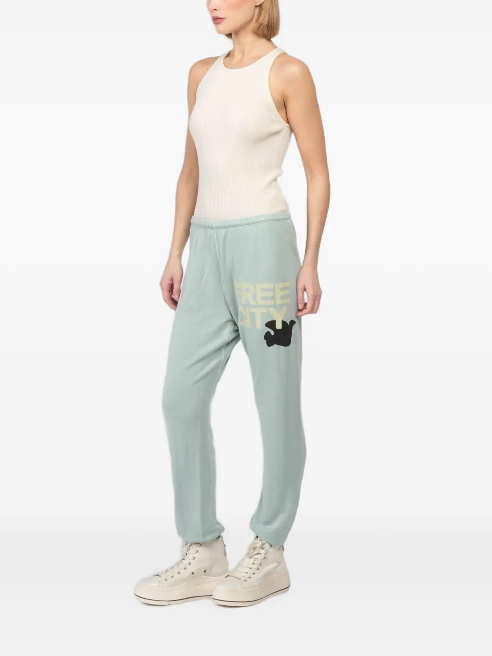 Freecity Logo-print Track Pants - Green 
