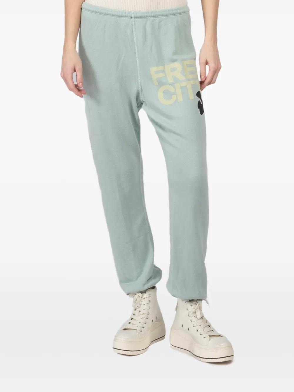 FreeCity logo-print track pants - Verde