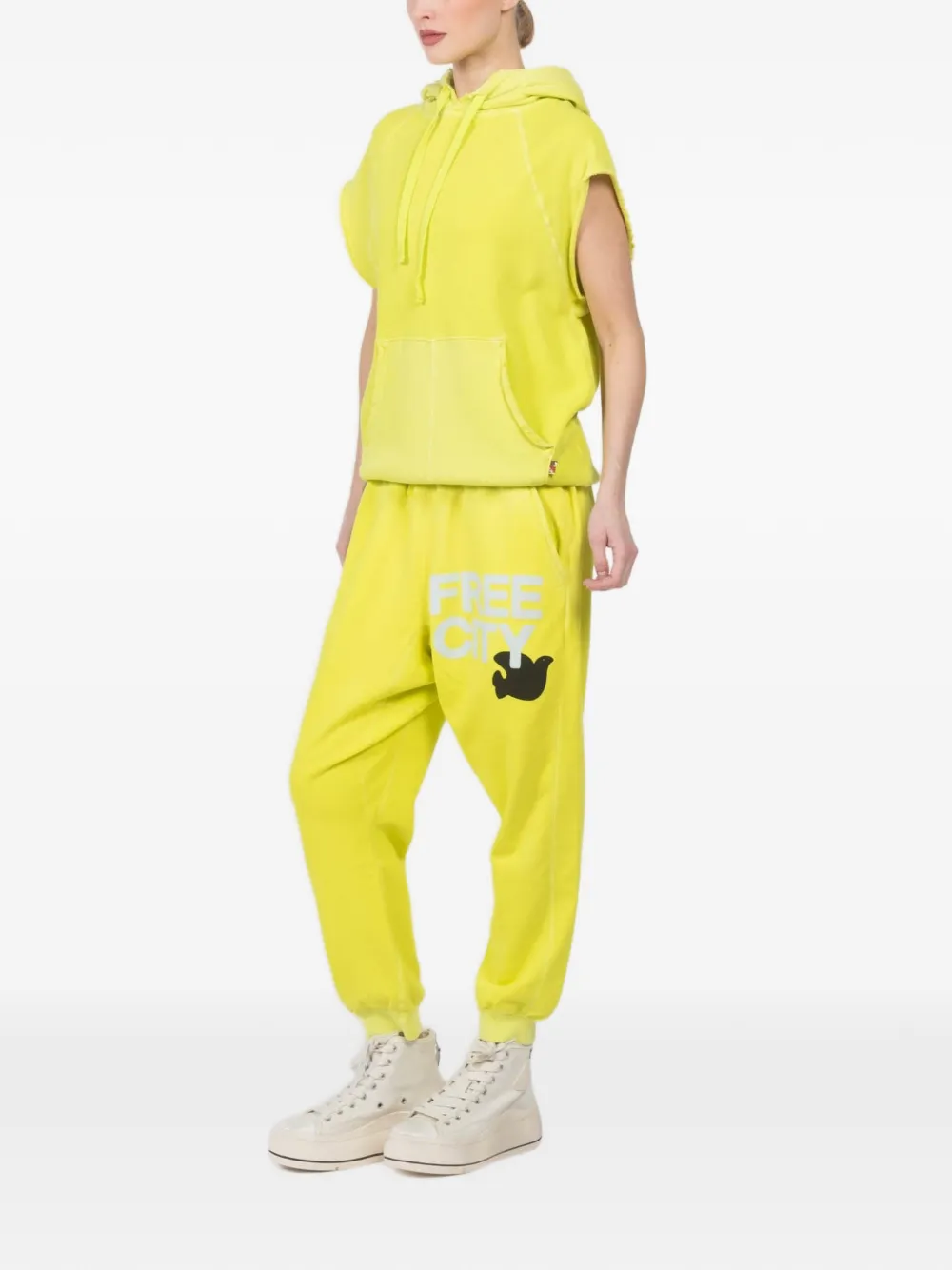 FreeCity Sunfades track pants - Geel