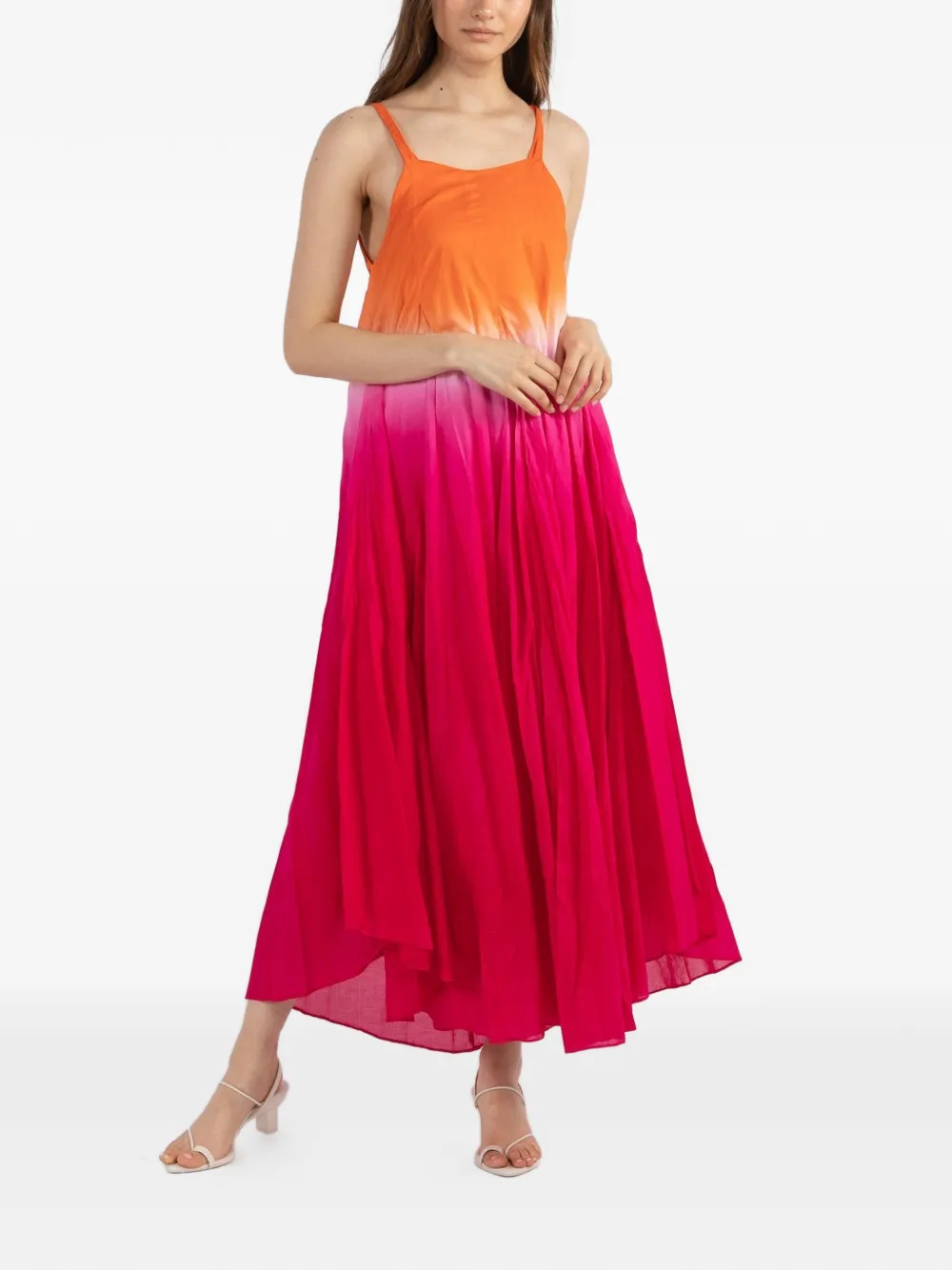 Gilda Midani dip-dye sleeveless dress - Rood