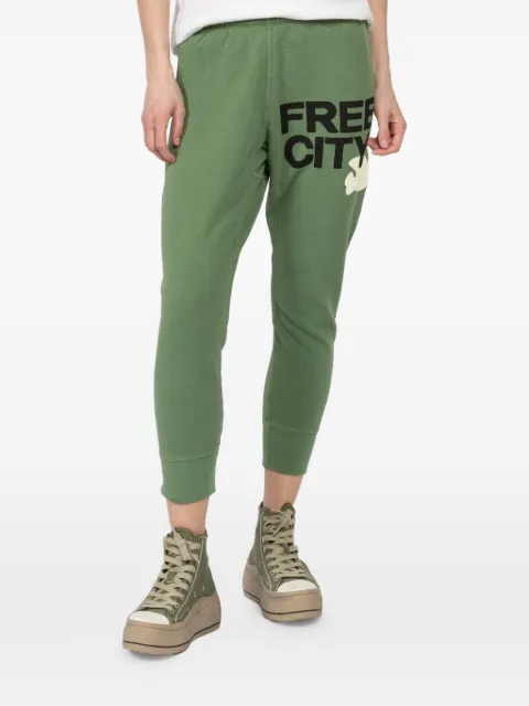 FreeCity pantalon de jogging à imprimé graphique