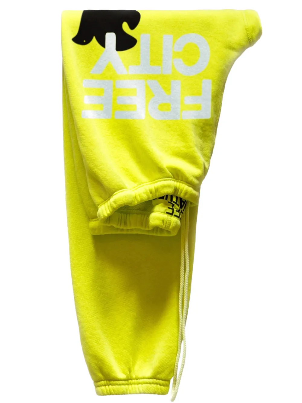 FreeCity drawstring print track-pants - Giallo