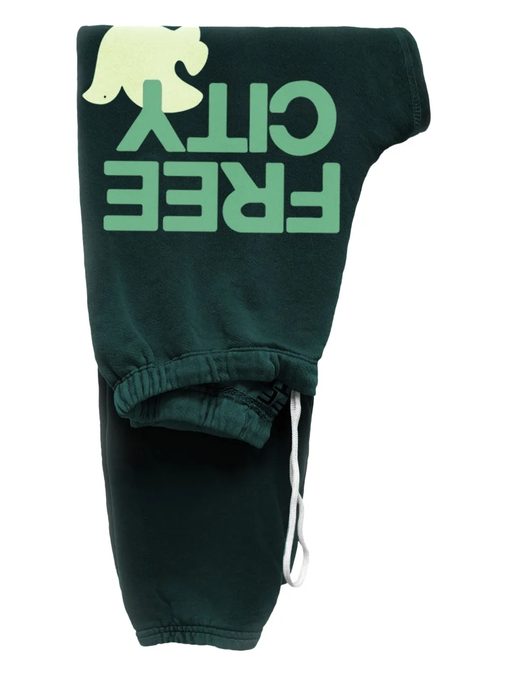 FreeCity logo-print drawstring sweatpants - Verde