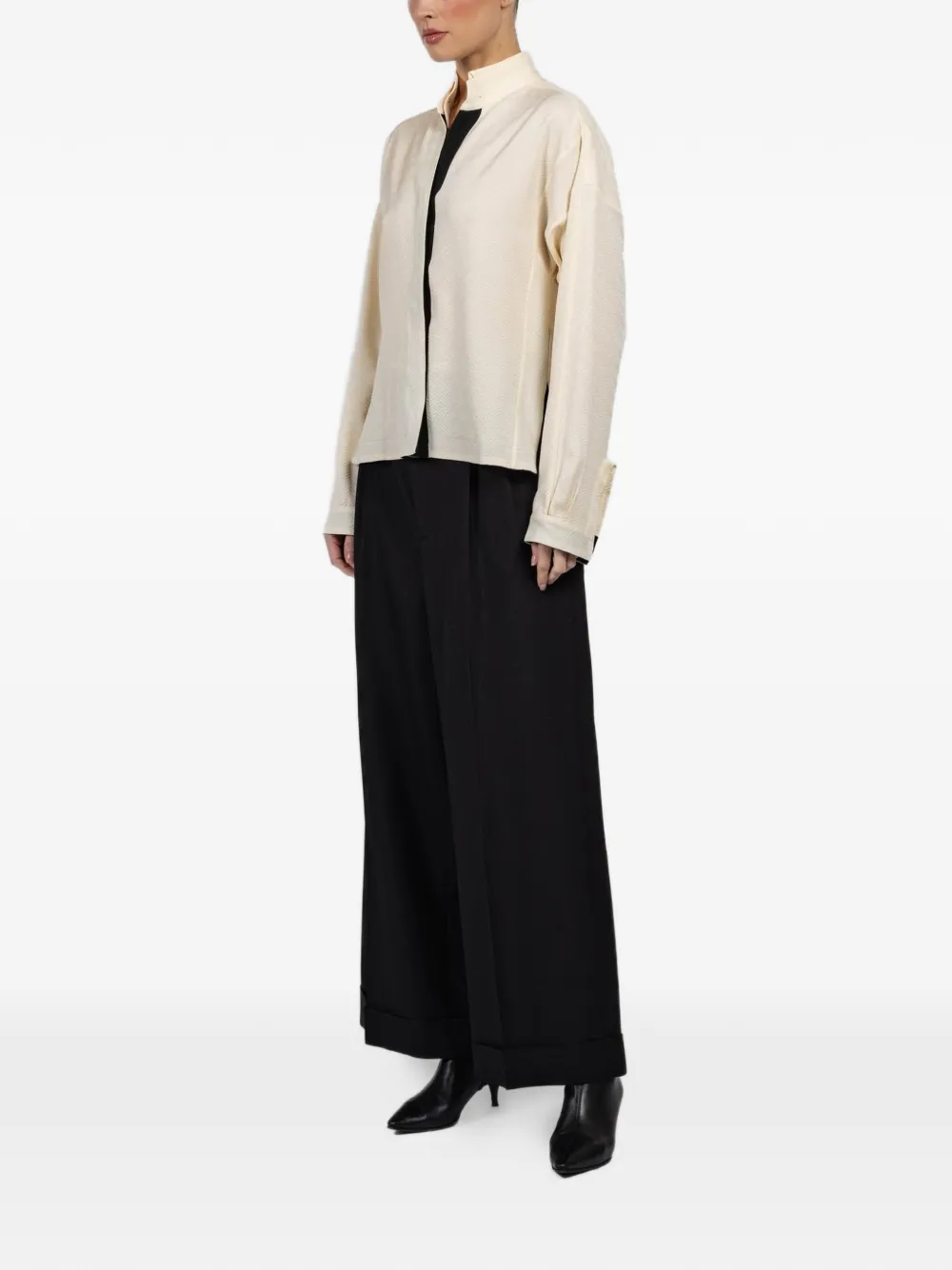  Ibrigu Concealed-fastening Shirt - Neutrals 