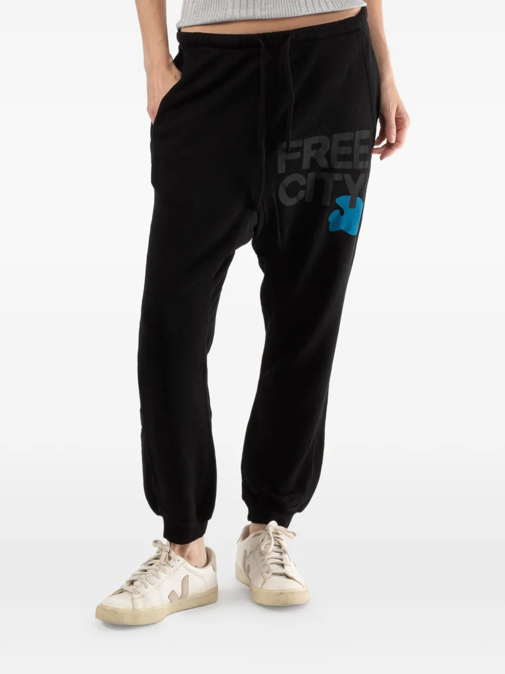 FreeCity logo track pants - Nero