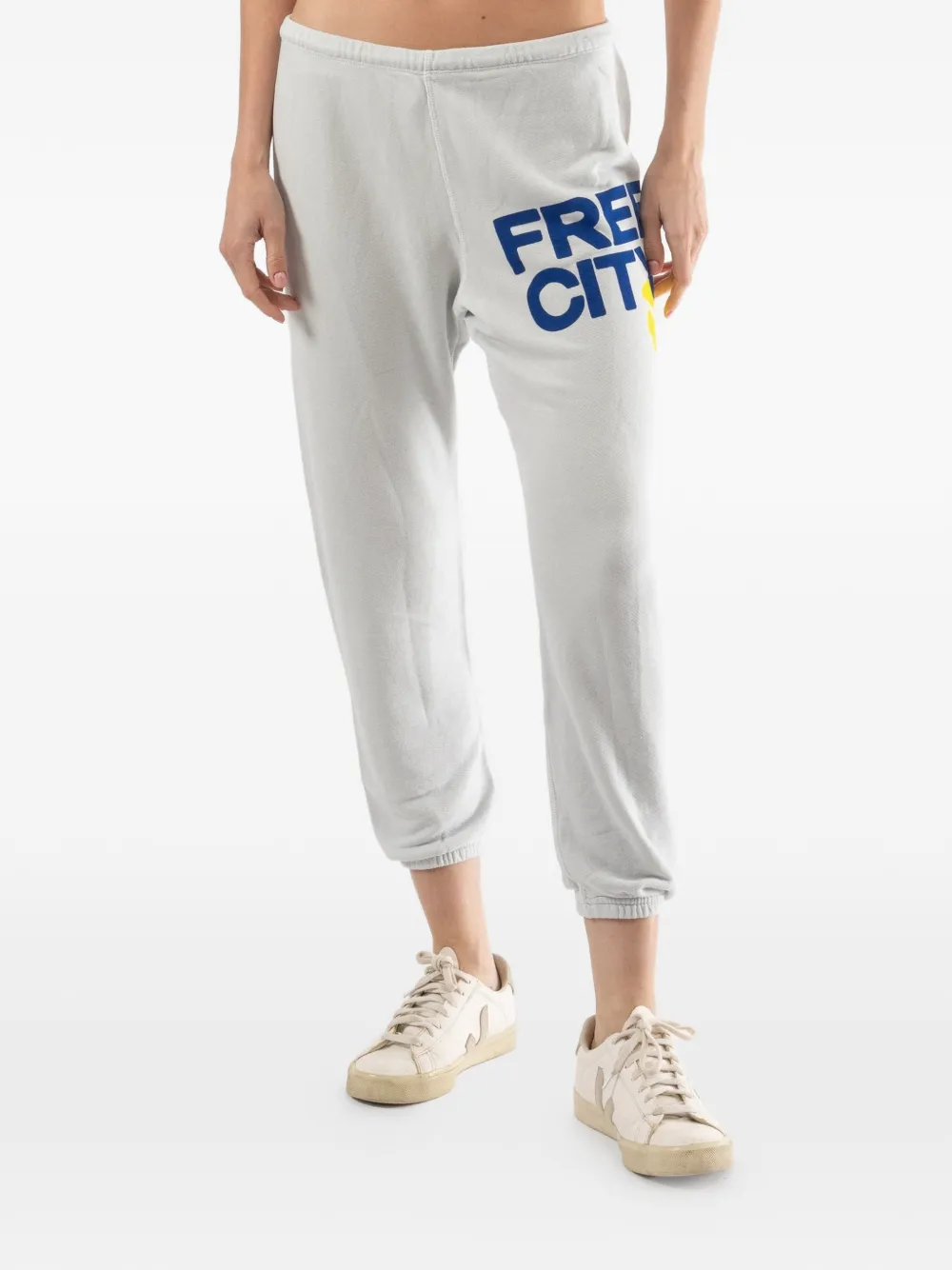 FreeCity logo-print track pants - Grigio