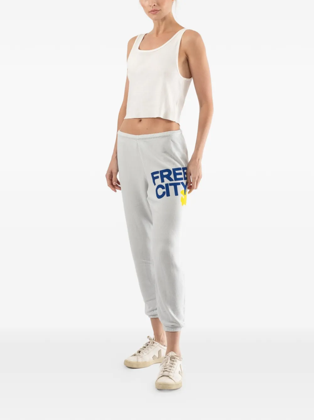  Freecity Logo-print Track Pants - Grey 