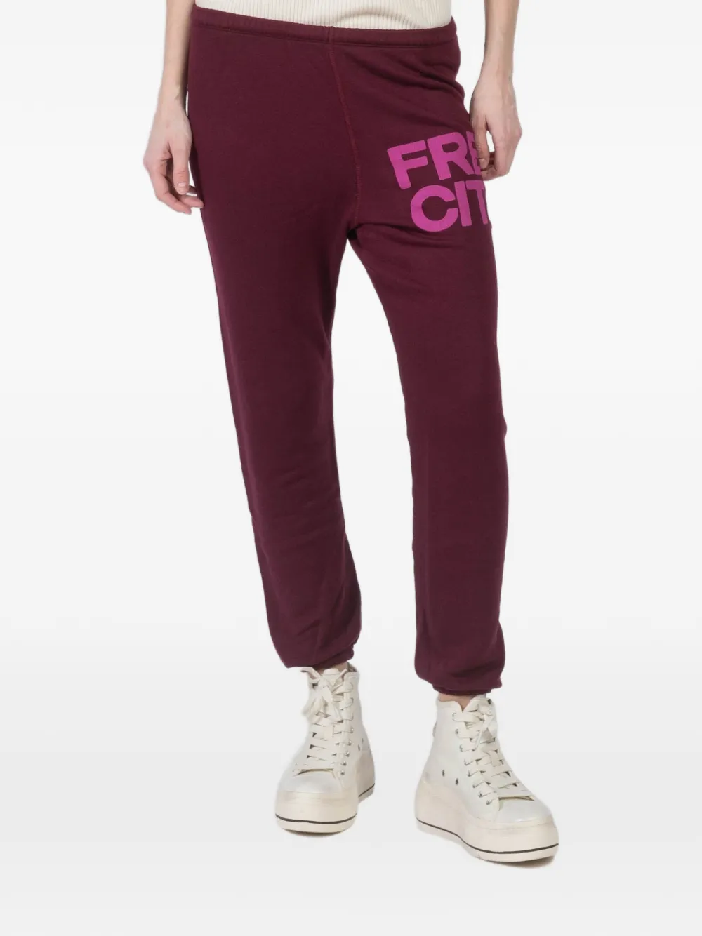 FreeCity logo drawstring track pants - Viola