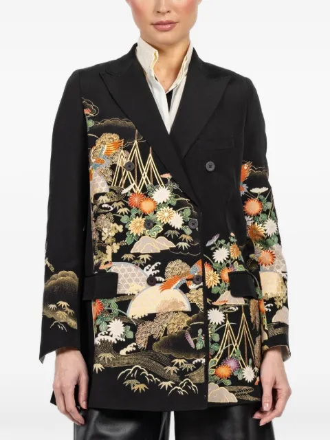 IBRIGU flared printed kimono blazer