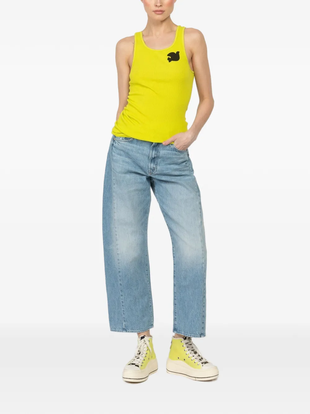  Freecity 1999 Graphic Tank Top - Yellow 