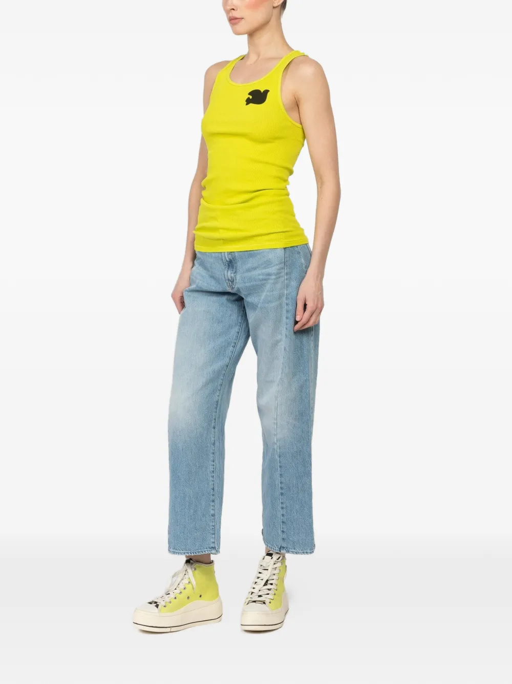  Freecity 1999 Graphic Tank Top - Yellow 
