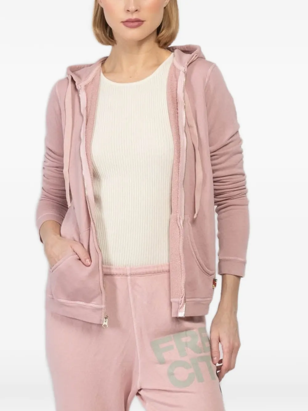FreeCity zip-up hoodie - Rosa